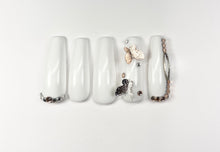Load image into Gallery viewer, Rose Gold &amp; White 3D Butterfly Press On Set

