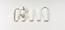 Load image into Gallery viewer, Rose Gold &amp; White 3D Butterfly Press On Set
